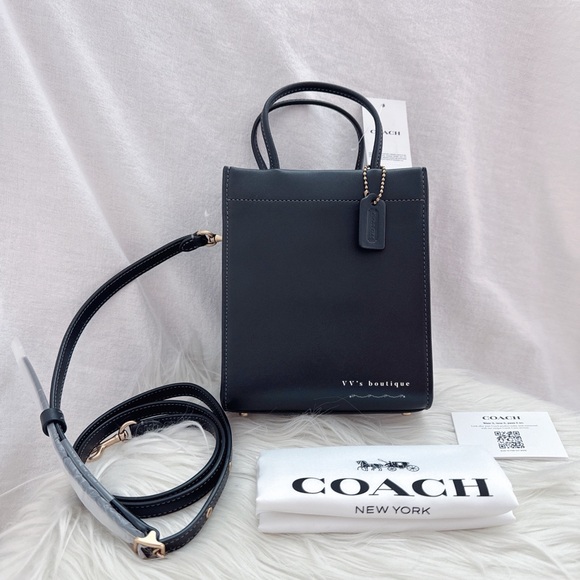 NWT Coach Mini Cashin Tote Glovetanned Calf Leather Crossbody C4828 - Picture 4 of 12